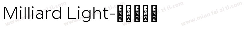 Milliard Light字体转换